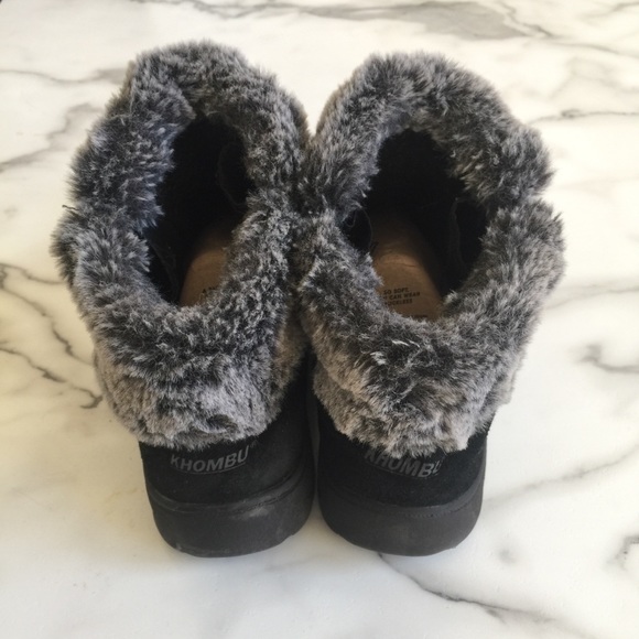 Khombu | Jessica Memory Foam Ankle Booties - Picture 4 of 8